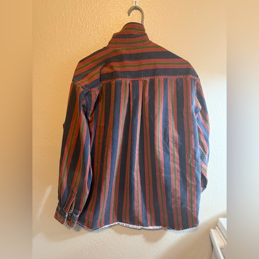 Vintage Dockers Striped Button-Up Shirt - Picture 3 of 6